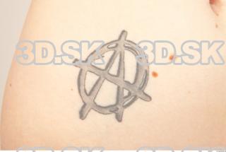 Tattoo skin texture of Viktoria 0004